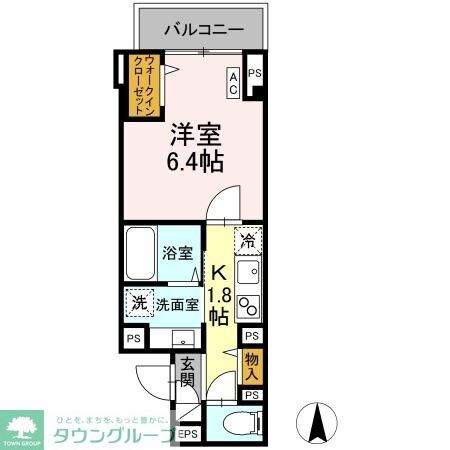Skey residence井田中ノ町の物件間取画像