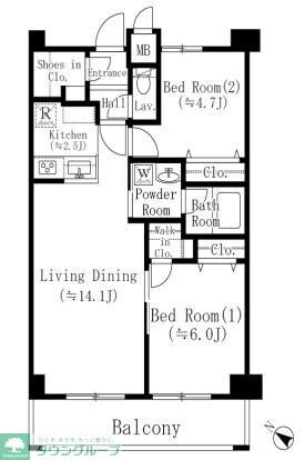フェリシア宮崎台の物件間取画像