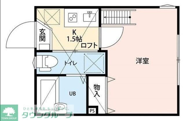 レイディアンス東山田の物件間取画像