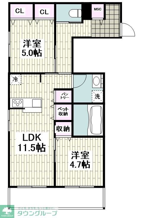 アルカン・メール 藤沢の物件間取画像