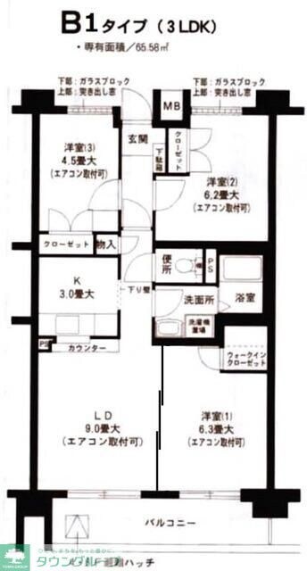 グランドヒルズ横浜の物件間取画像