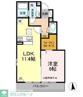 ウェストグランツIIの物件間取画像