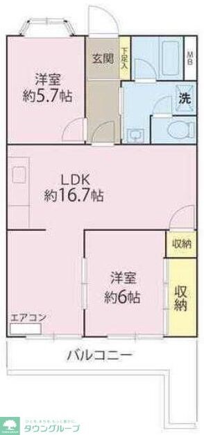 ロイヤルプラザ湘南の物件間取画像
