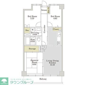アーバンパーク三ツ池公園Eの物件間取画像