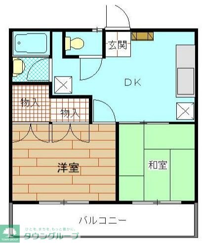 ヒルコーポ星野の物件間取画像