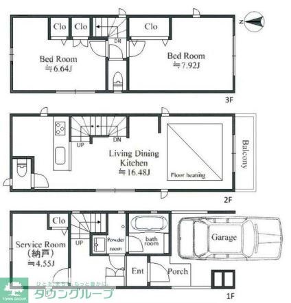 菊名2丁目貸家の物件間取画像