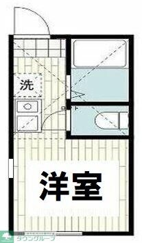 ヒルズ反町B棟の物件間取画像