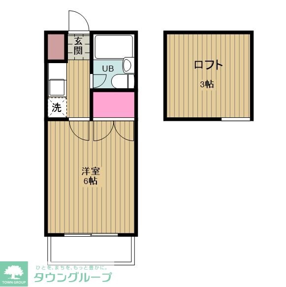 コーポアップルの物件間取画像