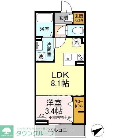 グラディーヴォレの物件間取画像