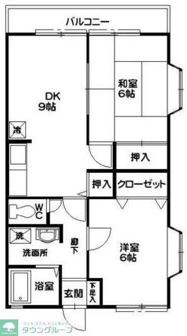 ヴィーブルB棟の物件間取画像