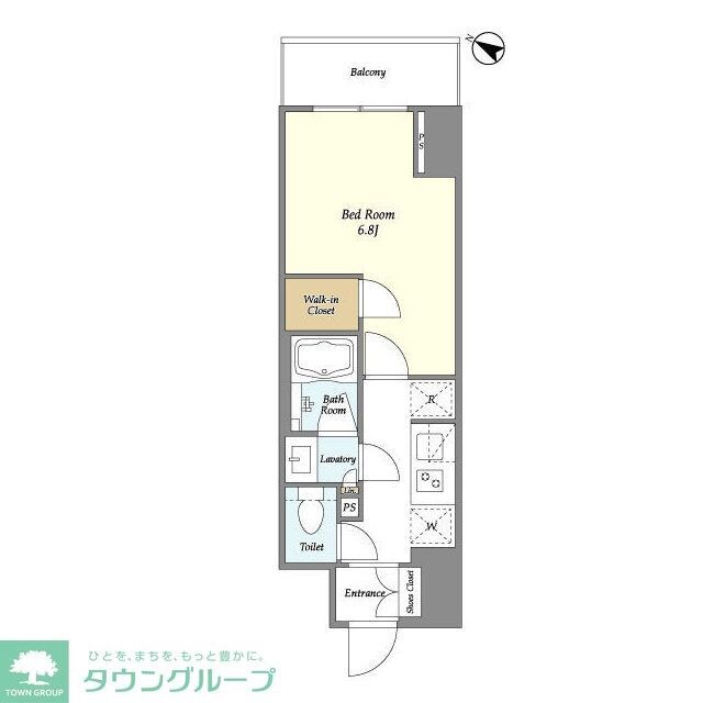 ドゥーエ横濱鶴見の物件間取画像