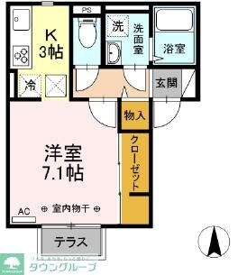 サテライト海老名の物件間取画像
