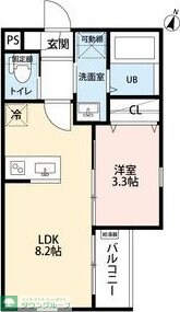 クレリア花池町の物件間取画像