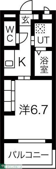 リシュドール伝馬の物件間取画像