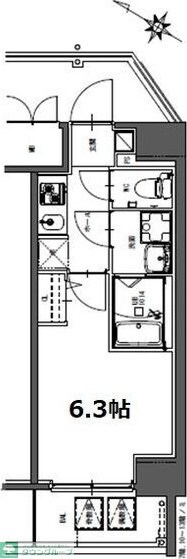 S-RESIDENCE神宮西駅前ascent(アセント)の物件間取画像