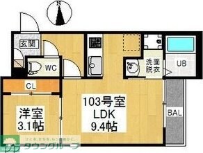 GRANDTIC妙音通の物件間取画像
