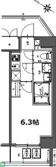 S-RESIDENCE神宮西駅前ascent(アセント)の物件間取画像