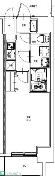 S-RESIDENCE堀田駅前futur(フチュール)の物件間取画像