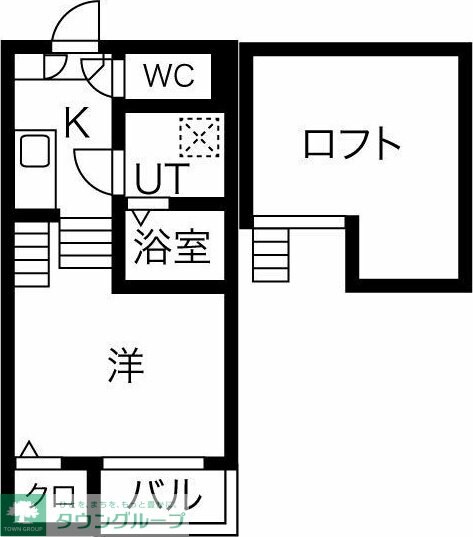 ル ソレイユ安田通の物件間取画像