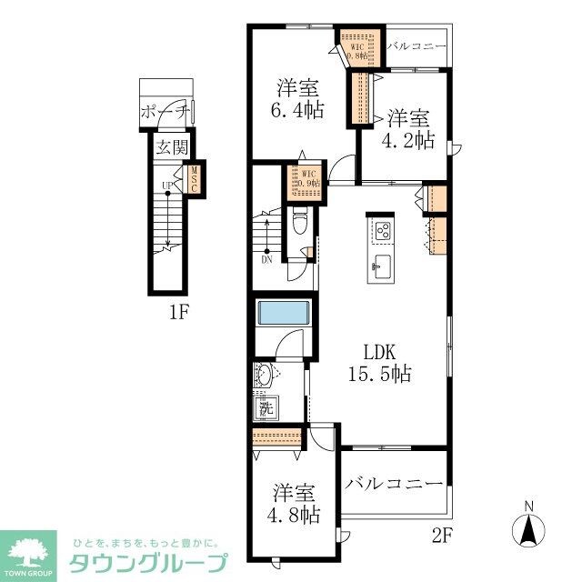 GRANDE VILLA 山の手の物件間取画像