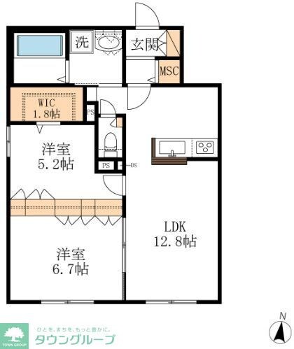プライア桜山の物件間取画像