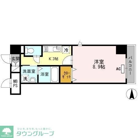 ウイステリア名城の物件間取画像