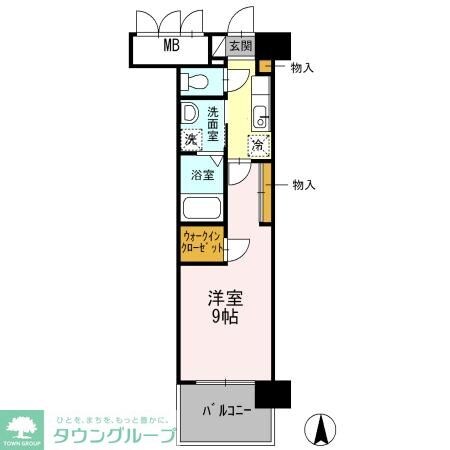 グランドソレイユ名駅の物件間取画像