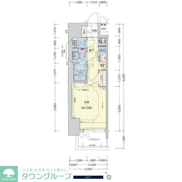プレサンス新栄リベラの物件間取画像