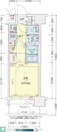 プレサンス鶴舞パーク&ステーションの物件間取画像