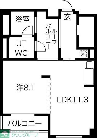 白川公園パークマンションの物件間取画像