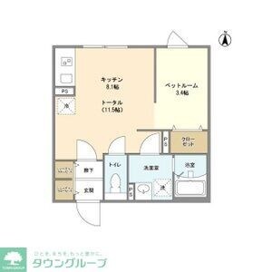 GVIVRE東別院の物件間取画像