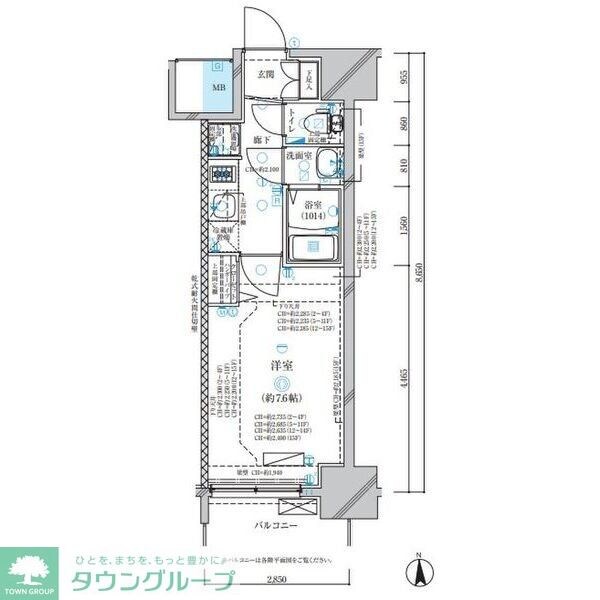 ディアレイシャス名古屋中村公園の物件間取画像