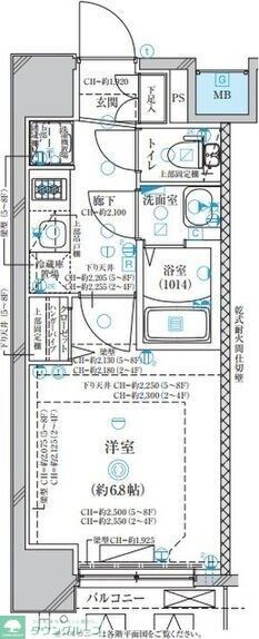 ディアレイシャス名古屋太閤通IIの物件間取画像