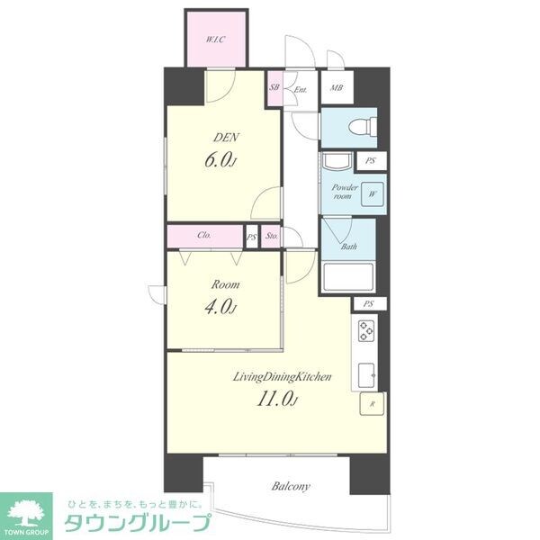 サンエスケーイワタ名城の物件間取画像