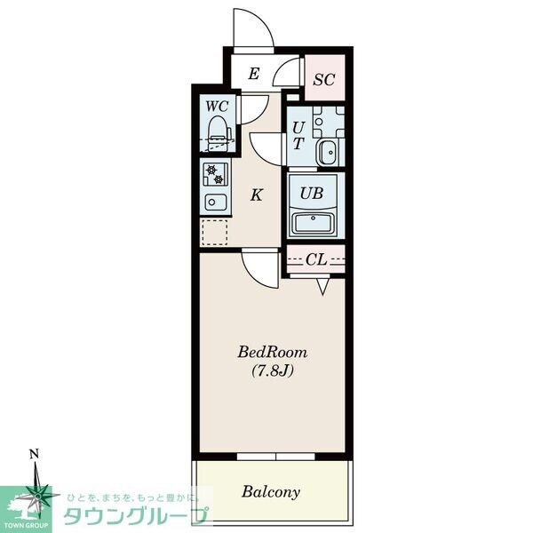S-RESIDENCE尾頭橋beauteの物件間取画像