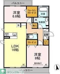 グランツ 川名の物件間取画像