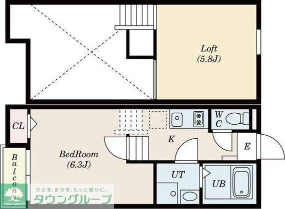 Creo日比野弐番館の物件間取画像