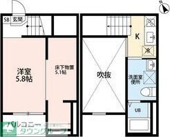 clarte 内田橋 II (クラルテウチダバシの物件間取画像