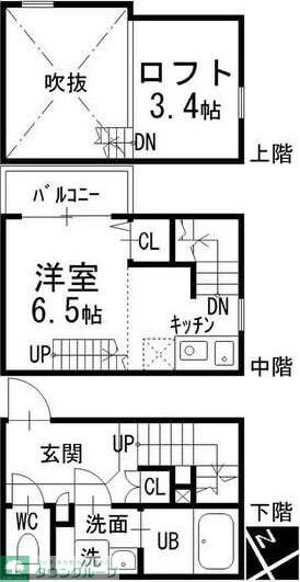 パークサイド北斗の物件間取画像