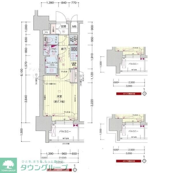 プレサンス金山コネクトの物件間取画像