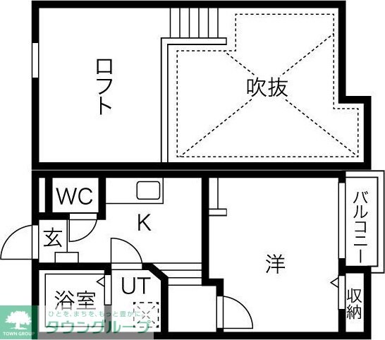Creo堀田弐番館の物件間取画像