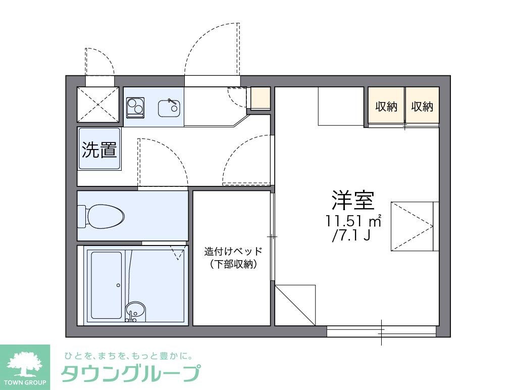レオパレス船頭場の物件間取画像