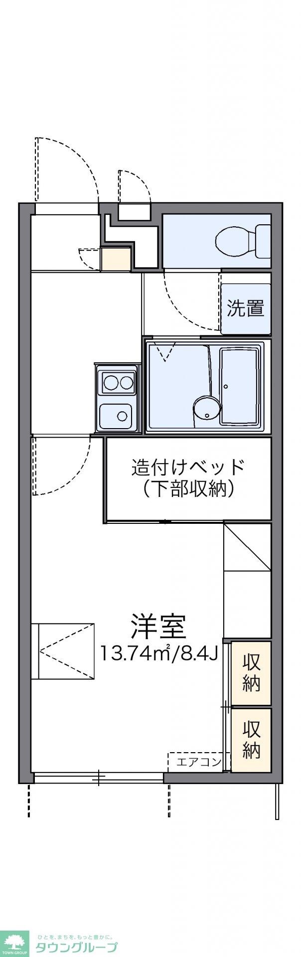 レオパレスパゴダの物件間取画像