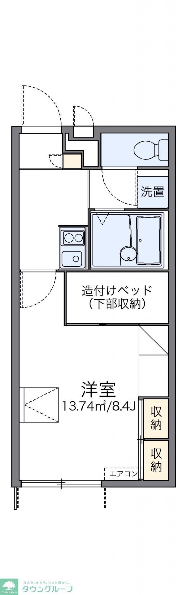 レオパレスパゴダの物件間取画像