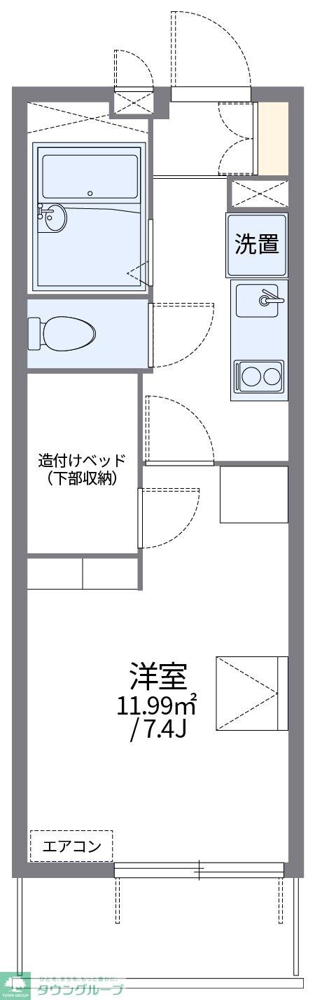 レオパレス西郊の物件間取画像