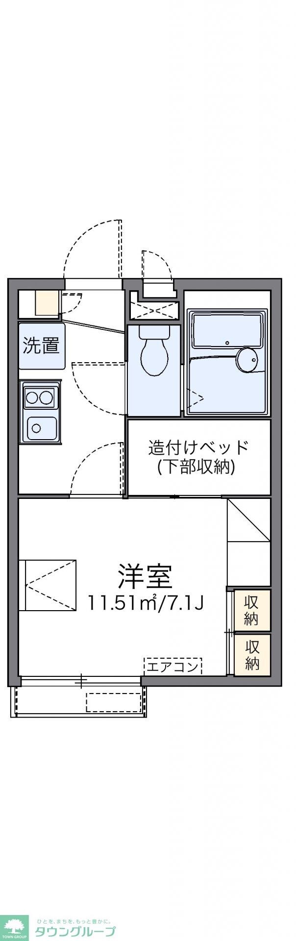 レオパレス戸部下の物件間取画像
