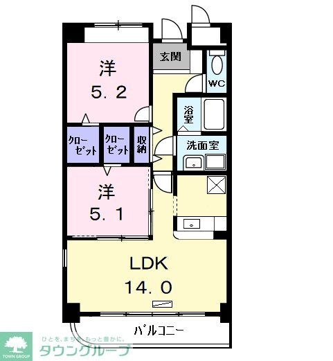 プレシャスコートの物件間取画像