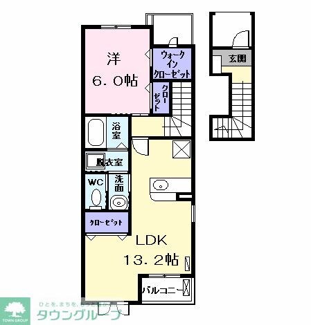 グランディールIの物件間取画像