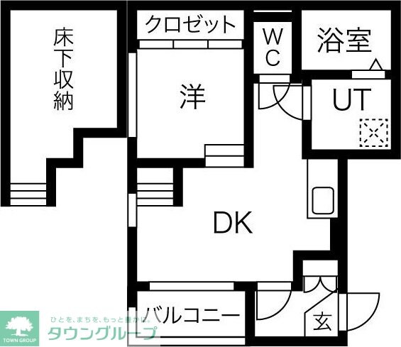 ハーモニーテラス二番Vの物件間取画像