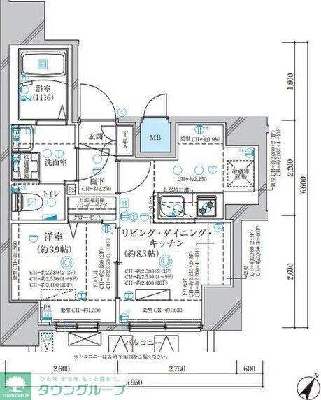 ディアレイシャス名古屋中村公園IIの物件間取画像